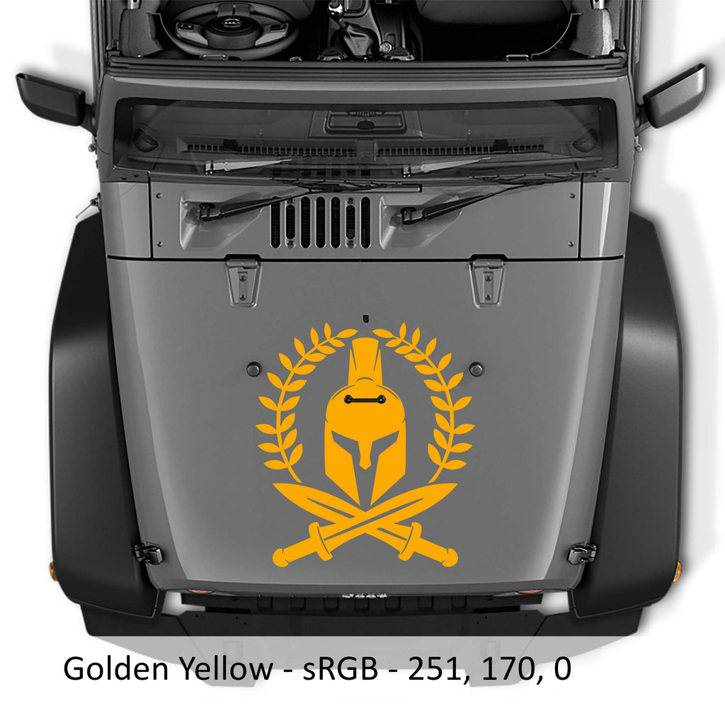 Spartan Laurel Wreath Vinyl Decal