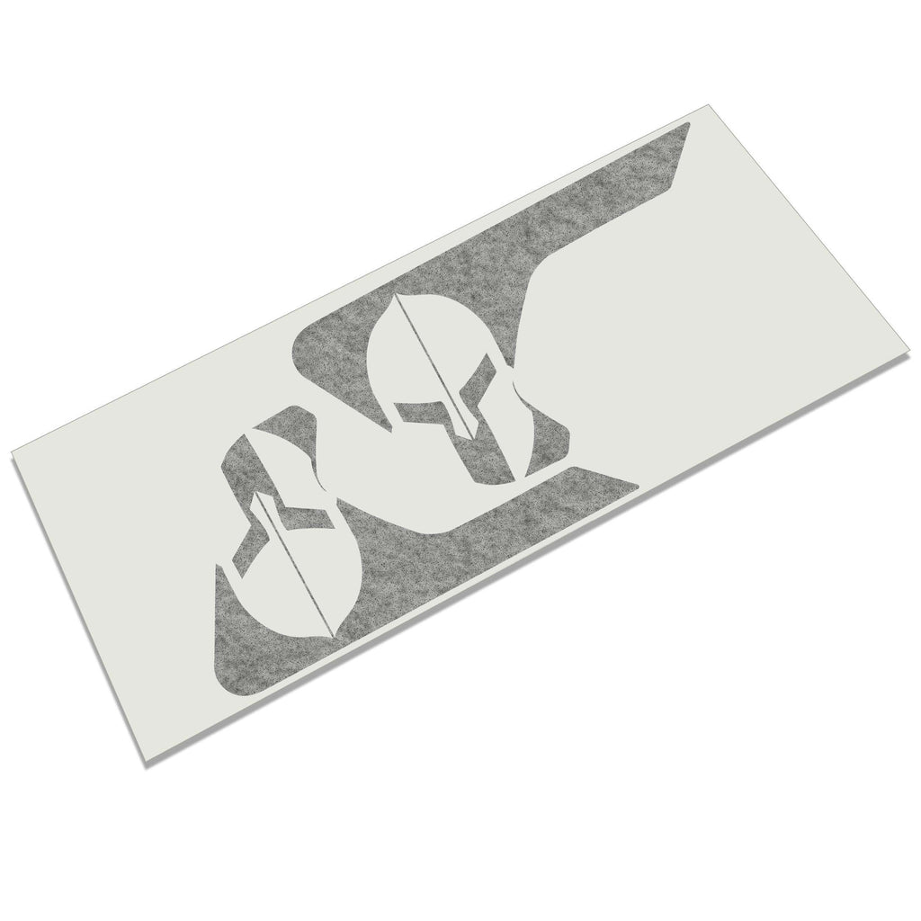 Spartan helmet fender vent vinyl decal in black for Jeep Wrangler JL Gladiator JT 2018 and newer