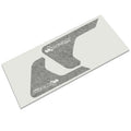 Sting-Gray Edition Jeep fender vent decal pair in black with stingray badge on backing