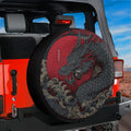 Storm Dragon Rising Spare Tire Cover With Backup Camera Hole
