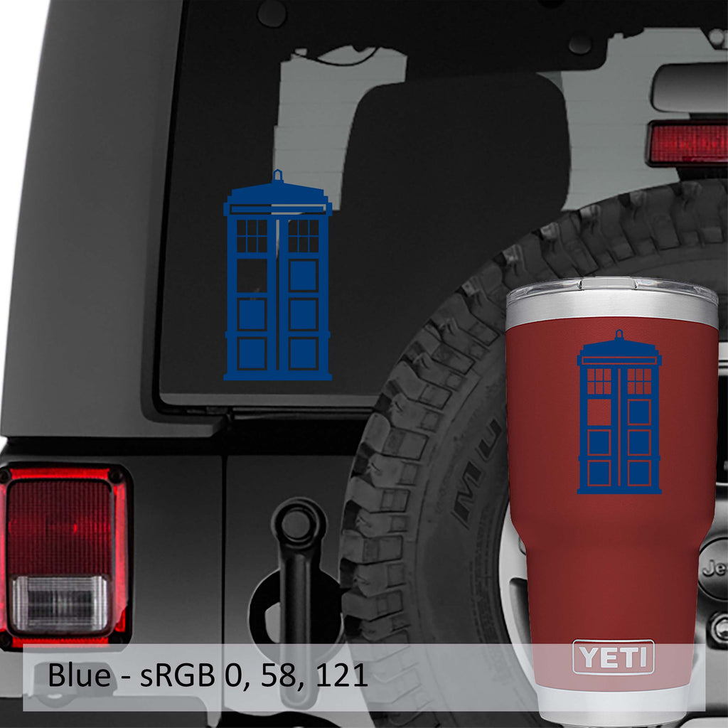Dr Who Tardis Police Call Box Vinyl Decal