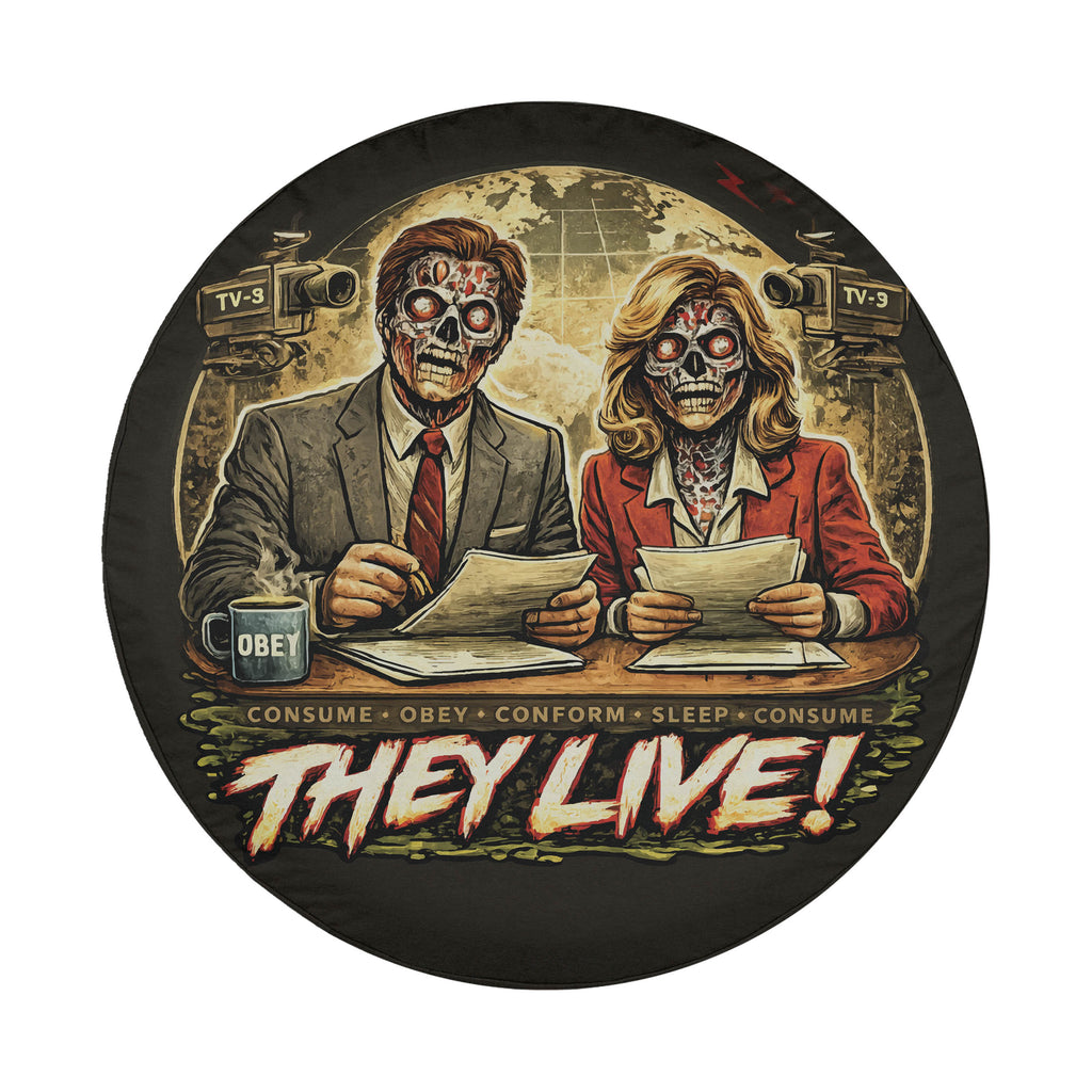 They Live News Broadcasters Spare Tire Cover With Backup Camera Hole Option