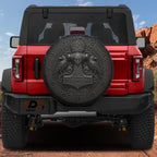 Thor Mjolnir Viking Spare Tire Cover With Backup Camera Hole Option