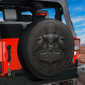 Thor Mjolnir Viking Spare Tire Cover With Backup Camera Hole Option
