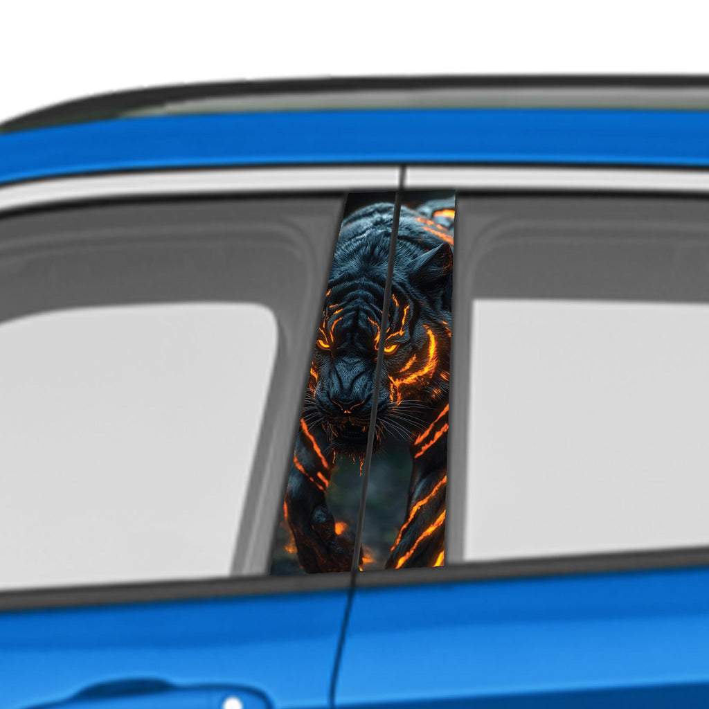 Ancient Warrior Car Door Vinyl Graphic: Bold Livery Sticker for Pillar Panels Universal Fit
