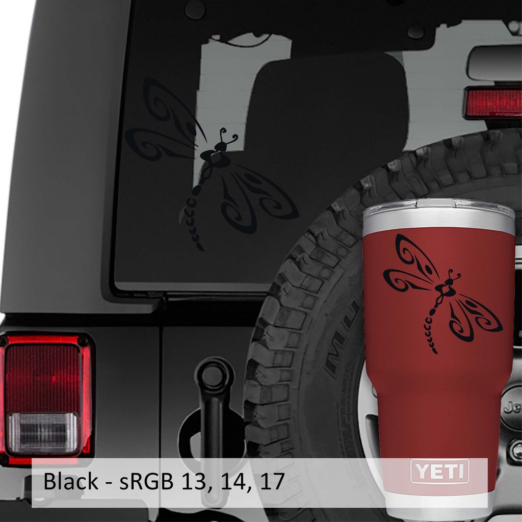 Tribal Dragonfly Vinyl Decal