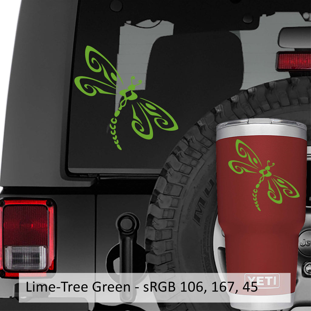 Tribal Dragonfly Vinyl Decal