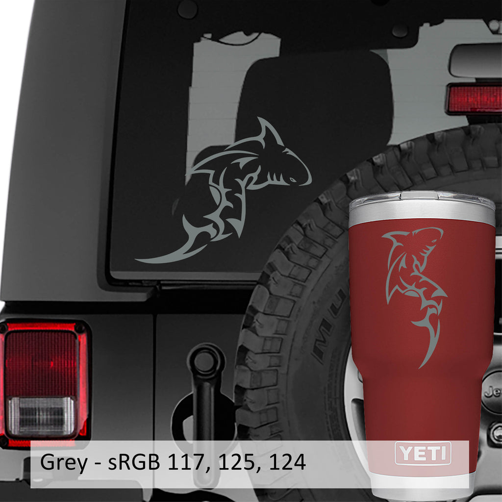 Tribal Maori Shark Vinyl Transfer Decal