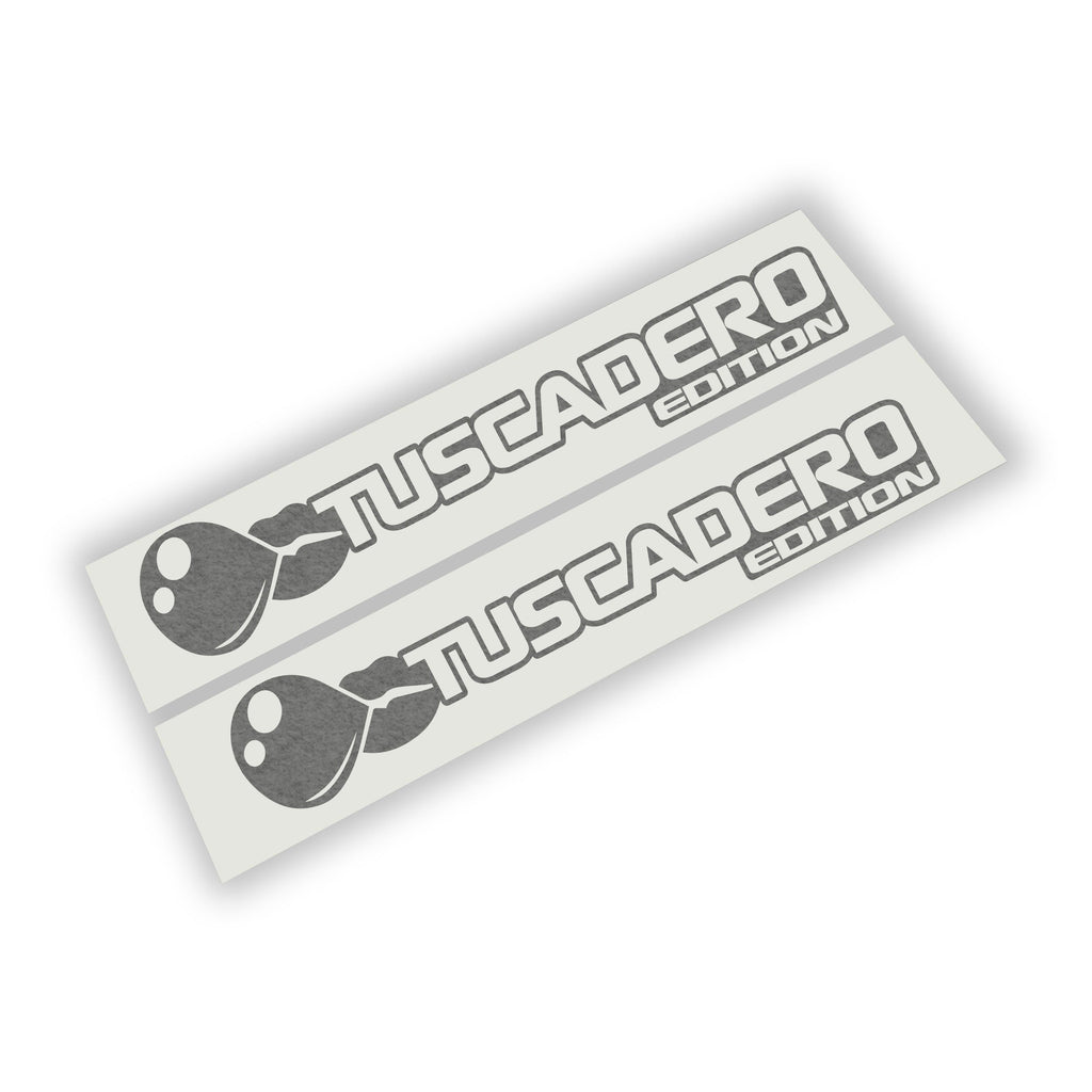 Tuscadero Bubblegum Edition hood vinyl decal pair featuring bubble gum graphic with logo text