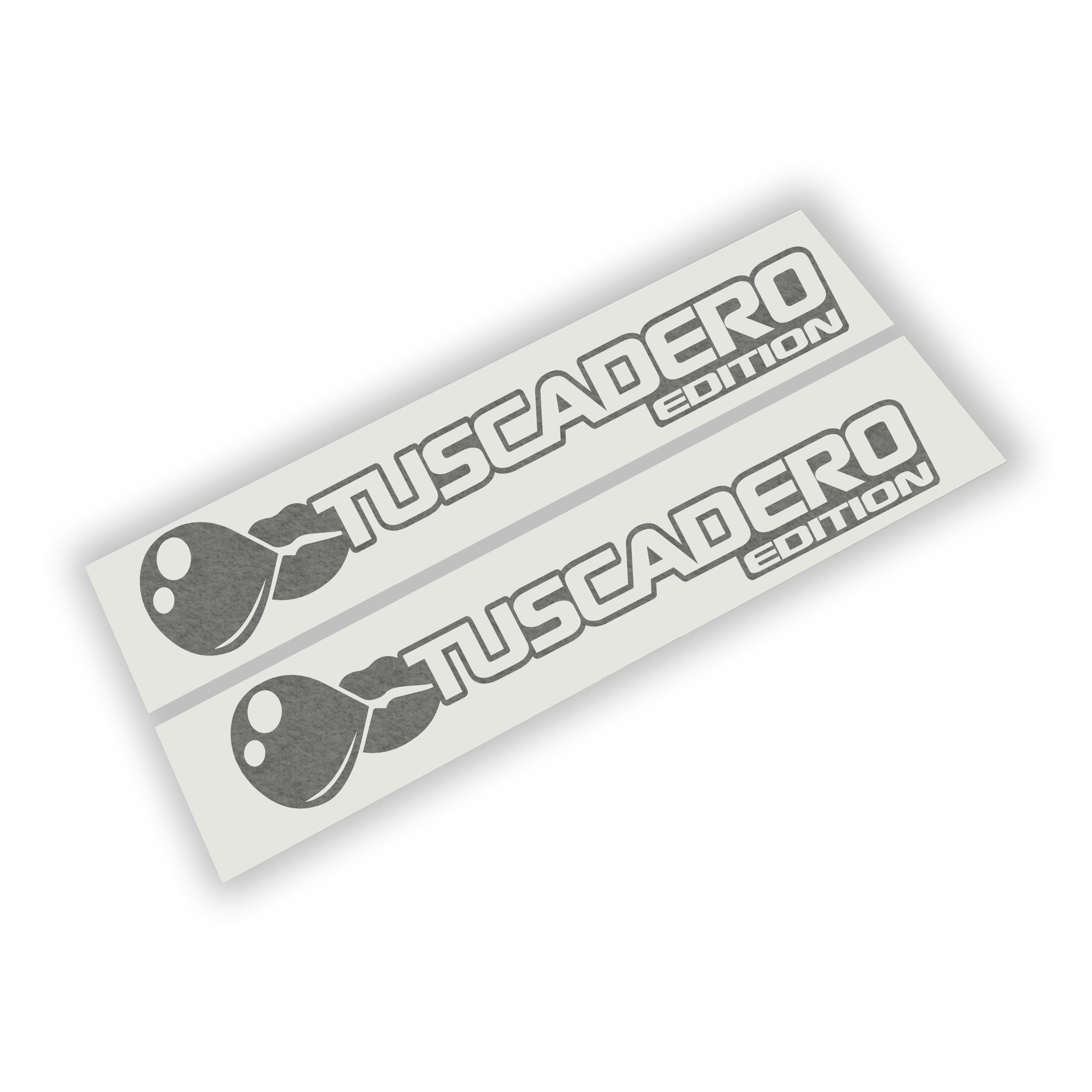 Tuscadero Bubblegum Edition vinyl decal pair featuring bubble gum graphic with bold logo text