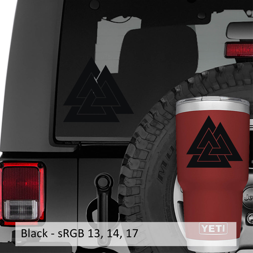 Valknut - Knot of the Slain Vinyl Decal