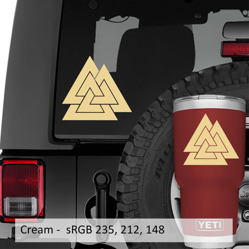 Valknut - Knot of the Slain Vinyl Decal
