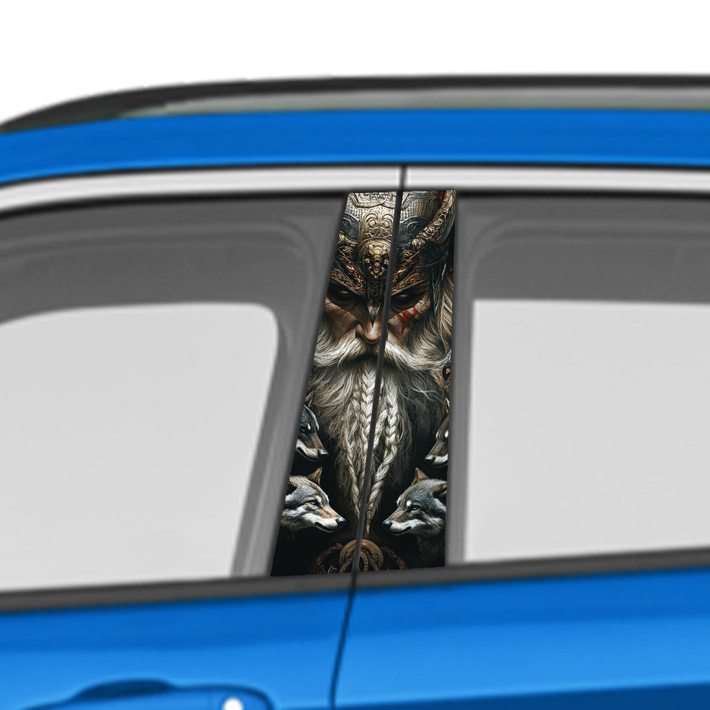 Ancient Warrior Car Door Vinyl Graphic: Bold Livery Sticker for Pillar Panels Universal Fit