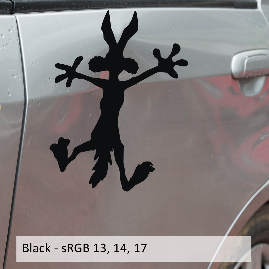 Wile E Coyote Splat Vinyl Decal Sticker