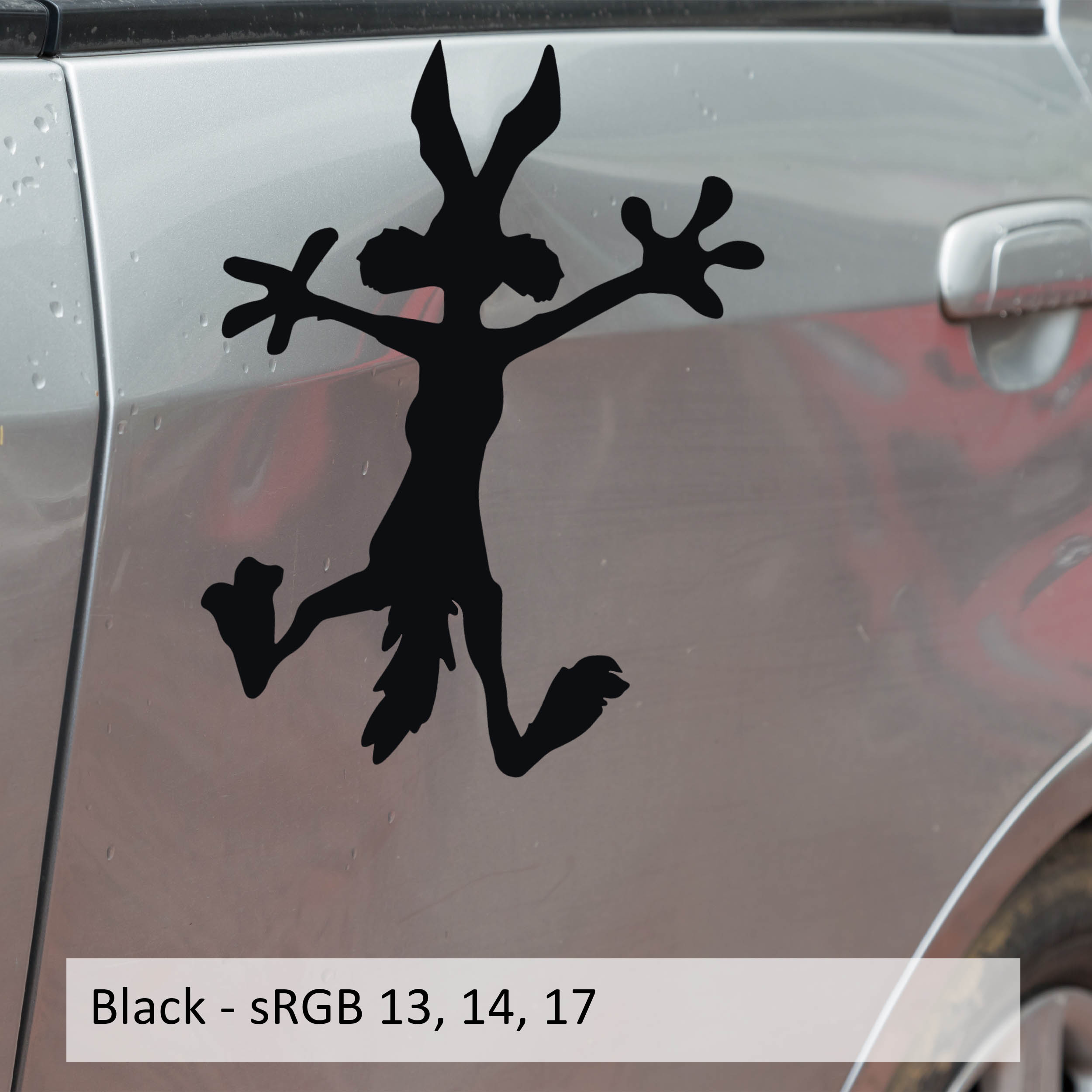 Wile E Coyote Splat Vinyl Decal Sticker