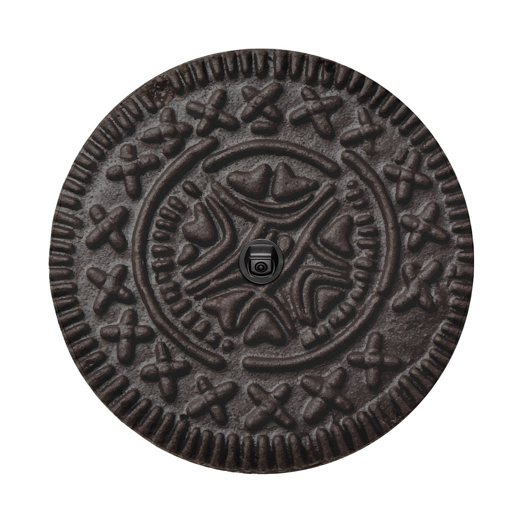 Choco Creme Cookie spare tire cover product image of the standalone round cookie artwork on a clean white backdrop