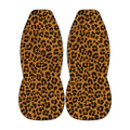 a pair of leopard print shoes.
