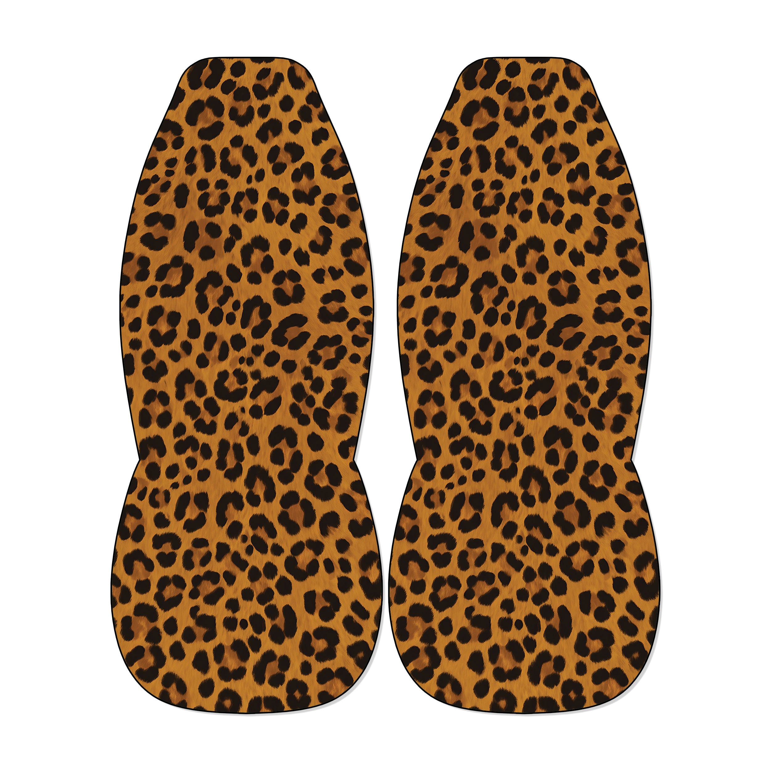 a pair of leopard print shoes.