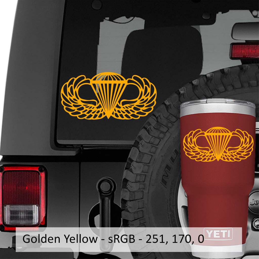 Military Airborne Jump Wings Vinyl Decal