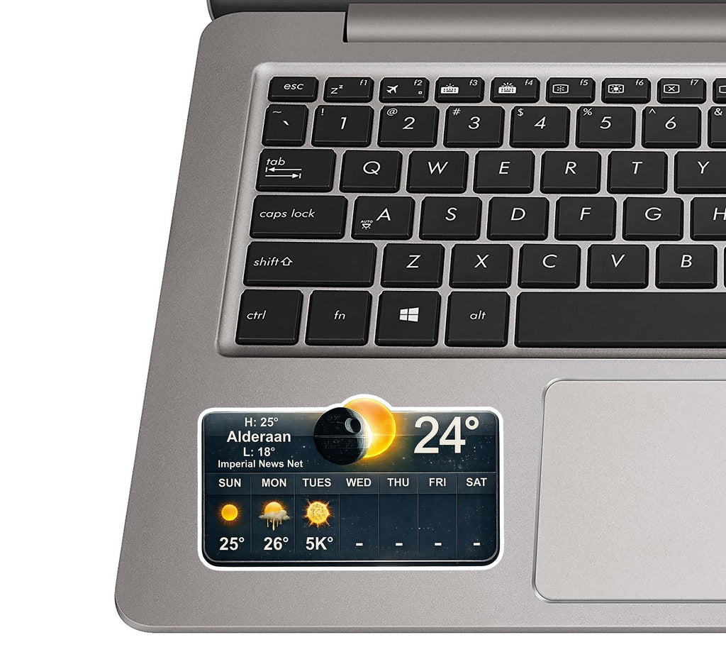 Alderaan Seven-Day Weather Format Waterproof Vinyl Sticker