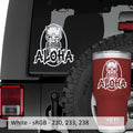 Aloha Tiki Mask Vinyl Decal Sticker