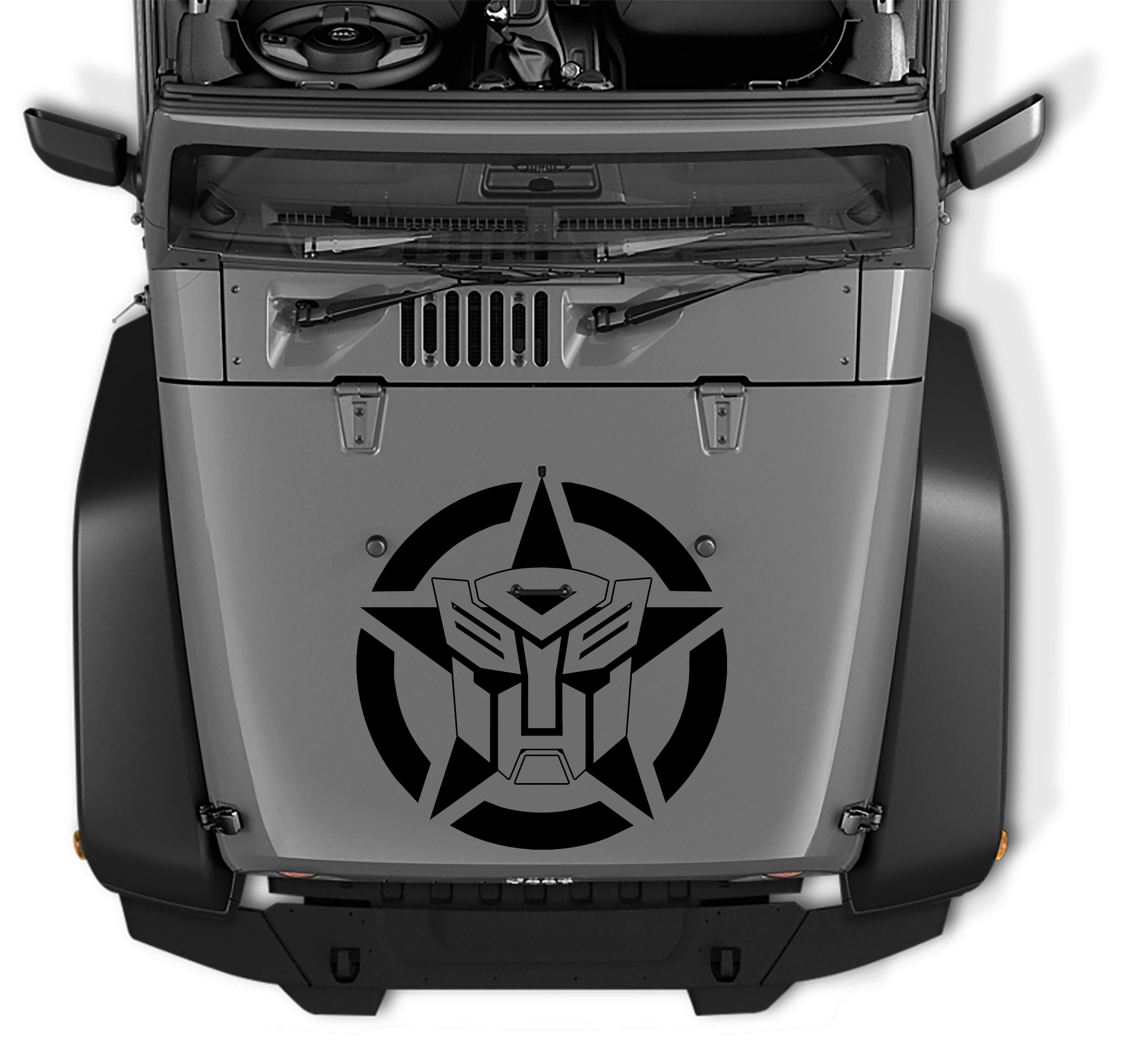 Transformers Autobot Oscar Mike Military Star Vinyl Decal