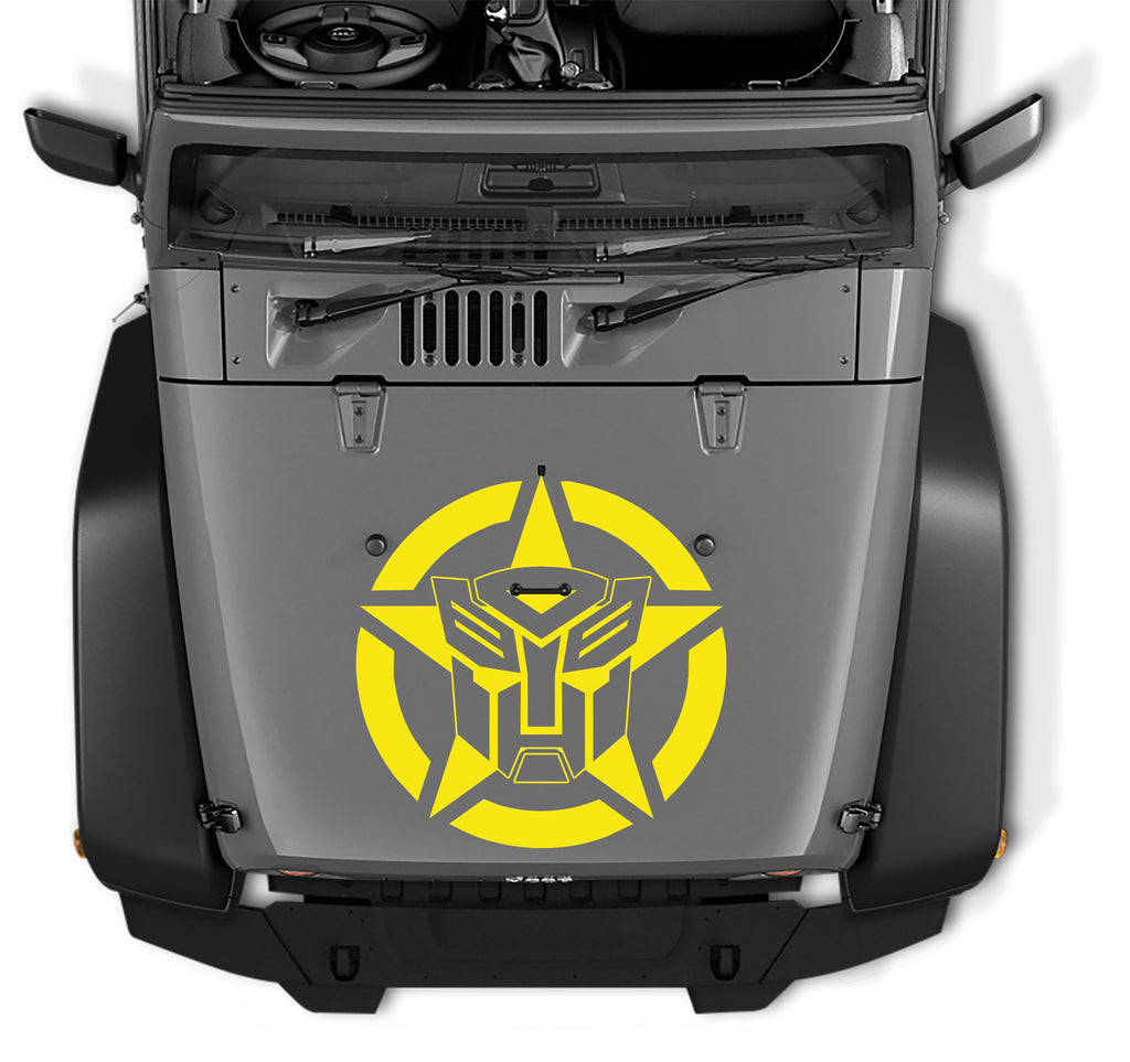 Transformers Autobot Oscar Mike Military Star Vinyl Decal