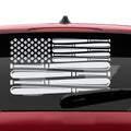 Baseball American Flag Vinyl Decal