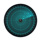 Radar HUD display spare tire cover alternate angle showing full graphic