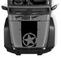 Alpha Romeo Military Star Blackout Hood Vinyl Decal