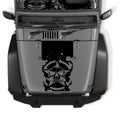 Skull on Military Skull Blackout Hood Decal