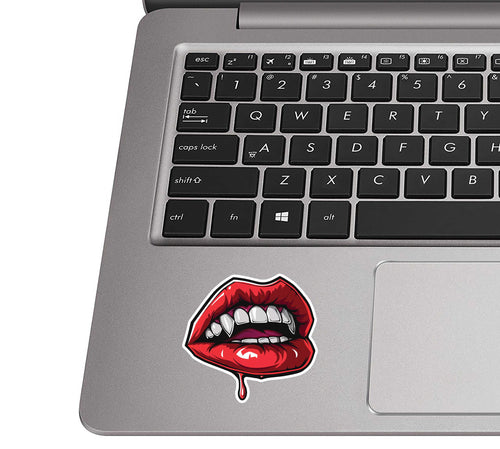 Bloody Vampire Lips Vinyl Sticker