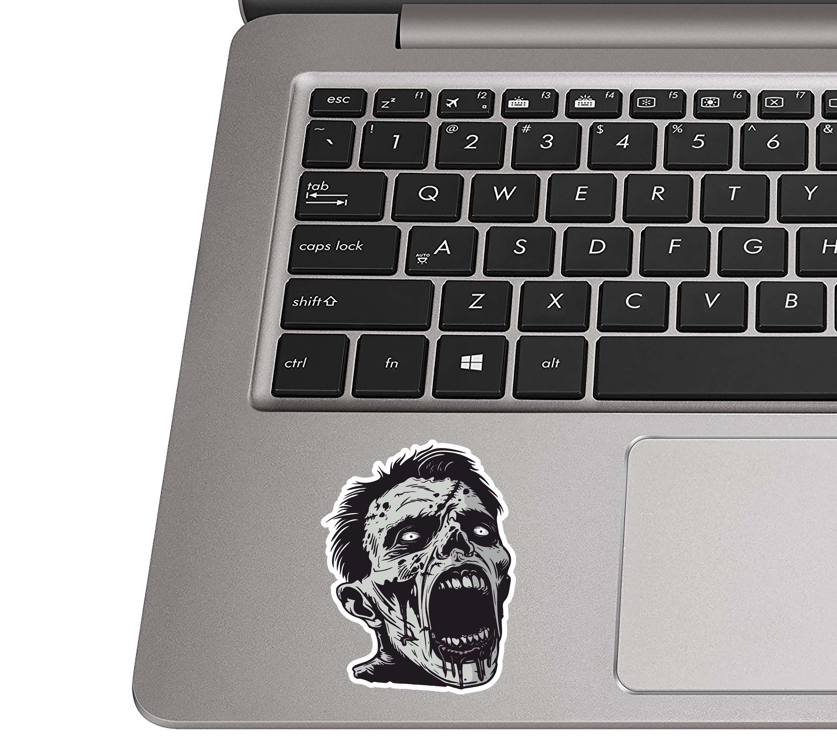 B&W Monroeville Mall Walker Zombie Head Vinyl Sticker