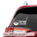 Caution Vehicle Makes Frequent Pokestops Vinyl Decal Sticker