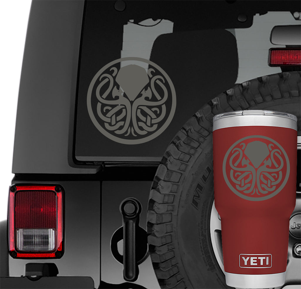 Cthulhu Celtic Knot Vinyl Decal