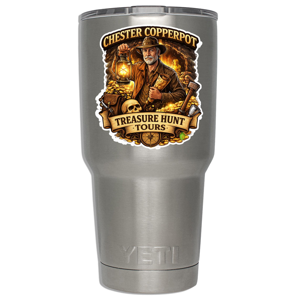 Chester Copperpot Treasure Hunt Tours Vinyl Sticker