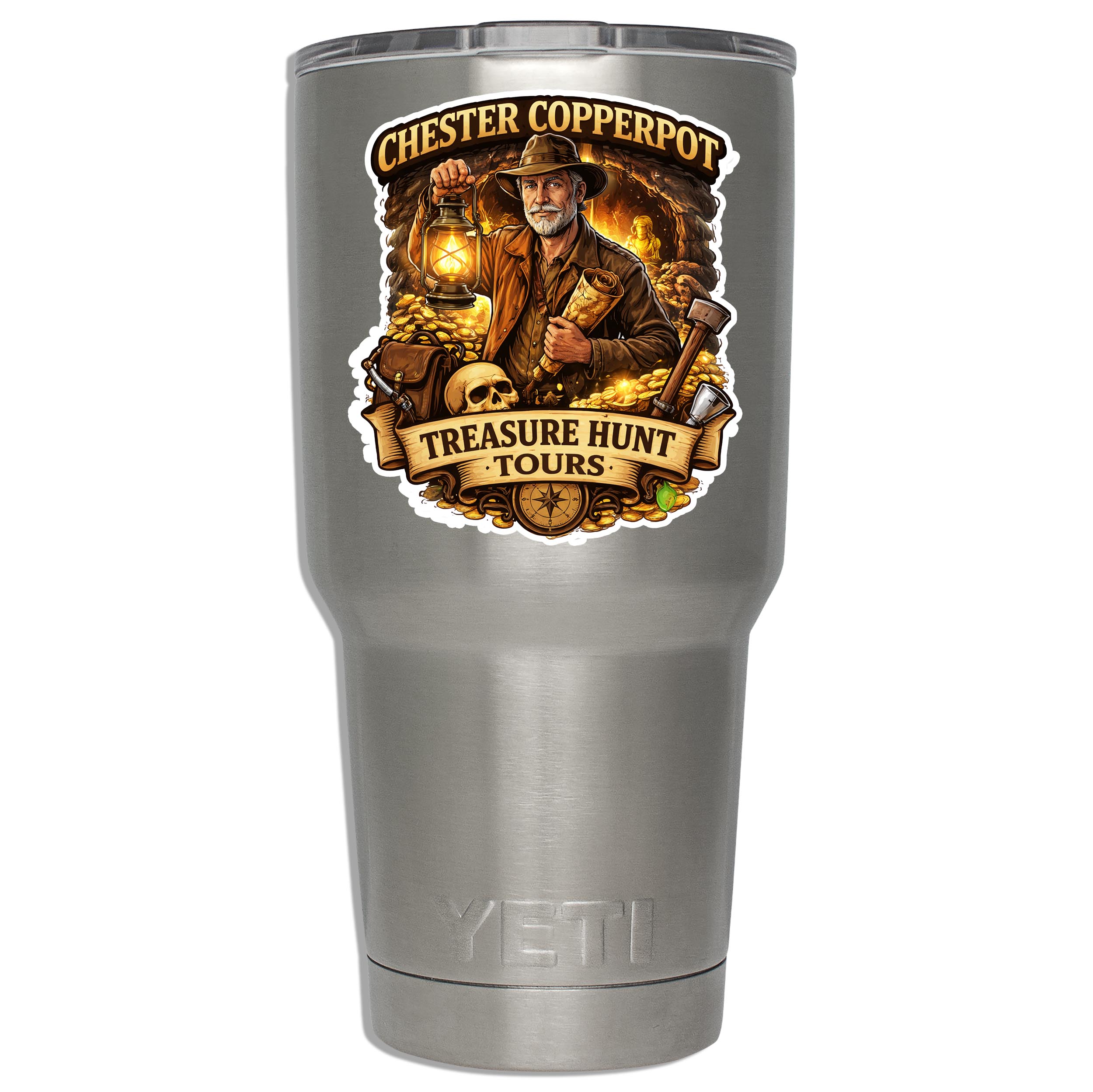 Chester Copperpot Treasure Hunt Tours Vinyl Sticker