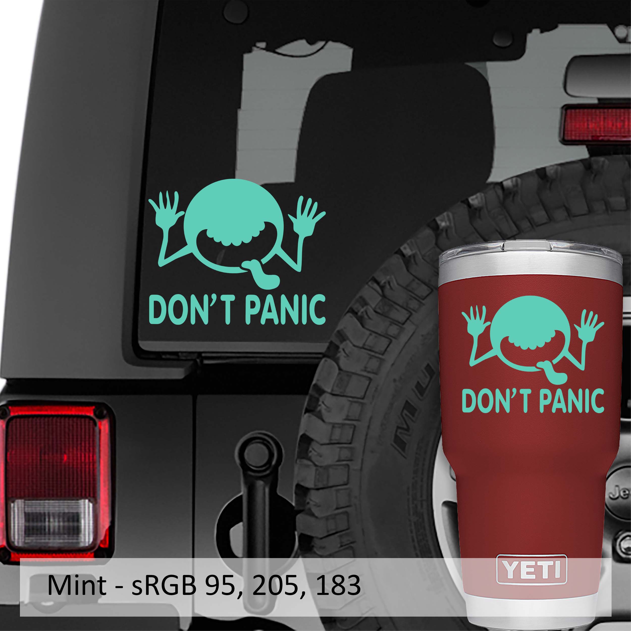  Don’t Panic! It’s Just The Cosmic Cutie Vinyl Decal