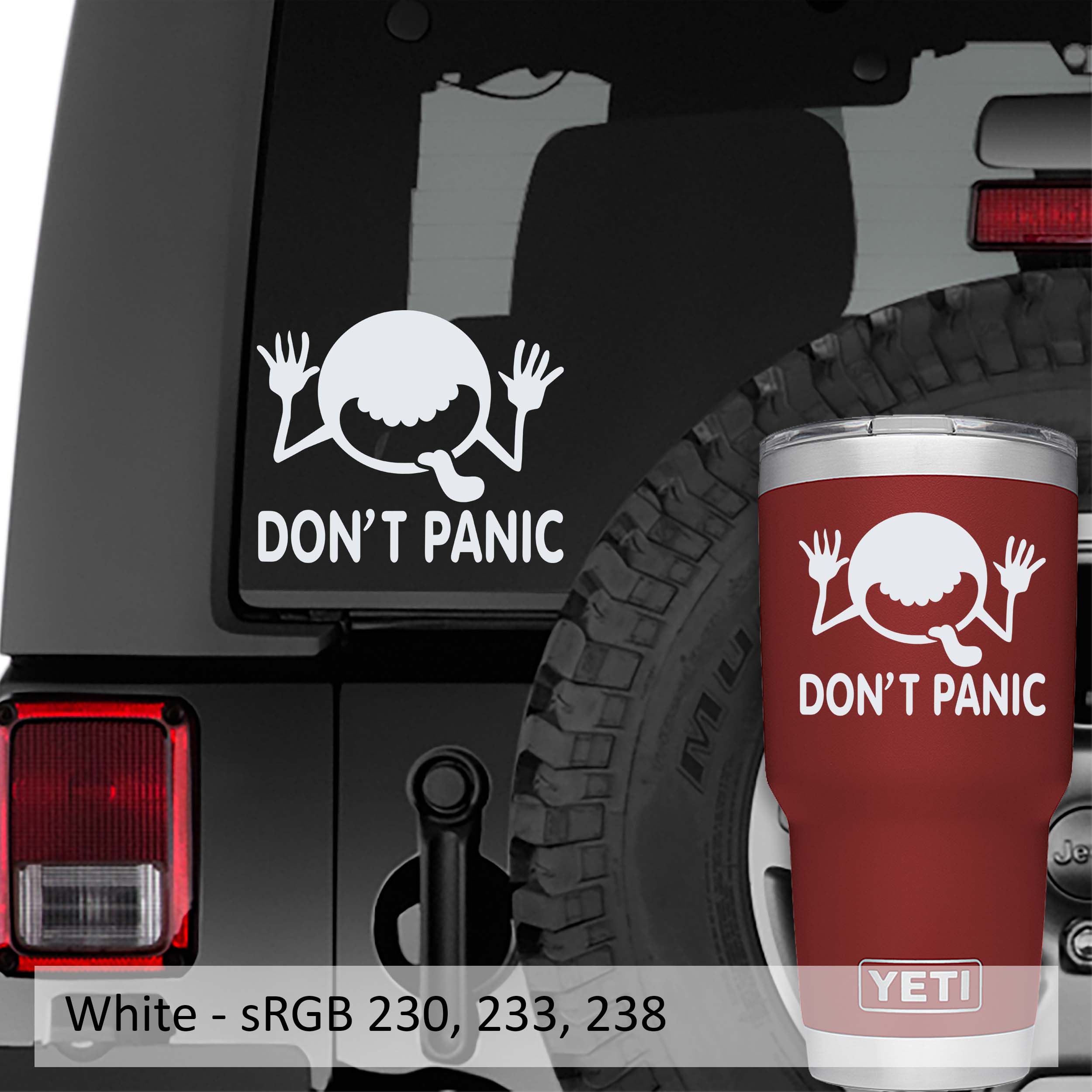  Don’t Panic! It’s Just The Cosmic Cutie Vinyl Decal