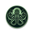 Cthulhu Minimalistic Vinyl Sticker