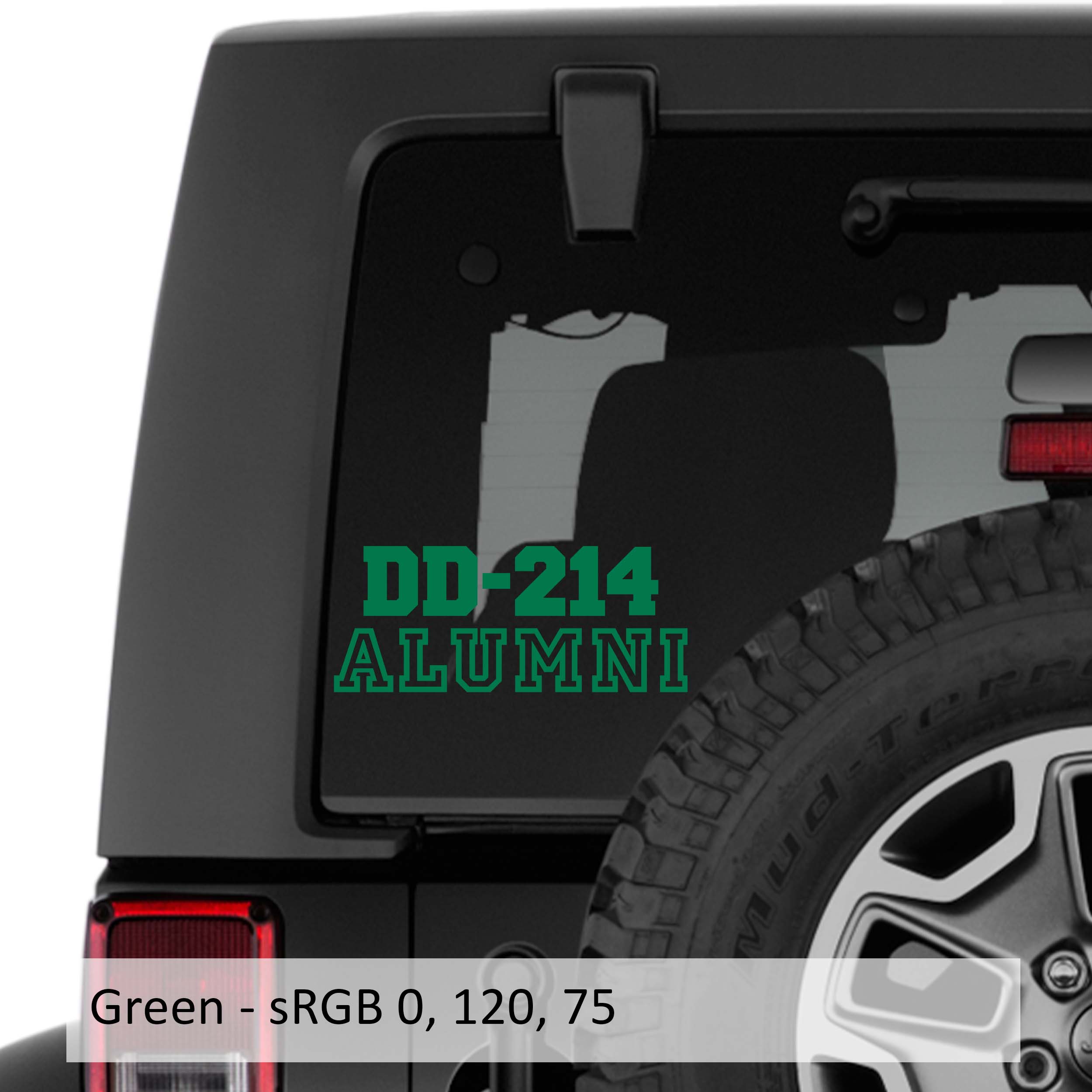 DD-214 Alumni Vinyl Transfer Decal