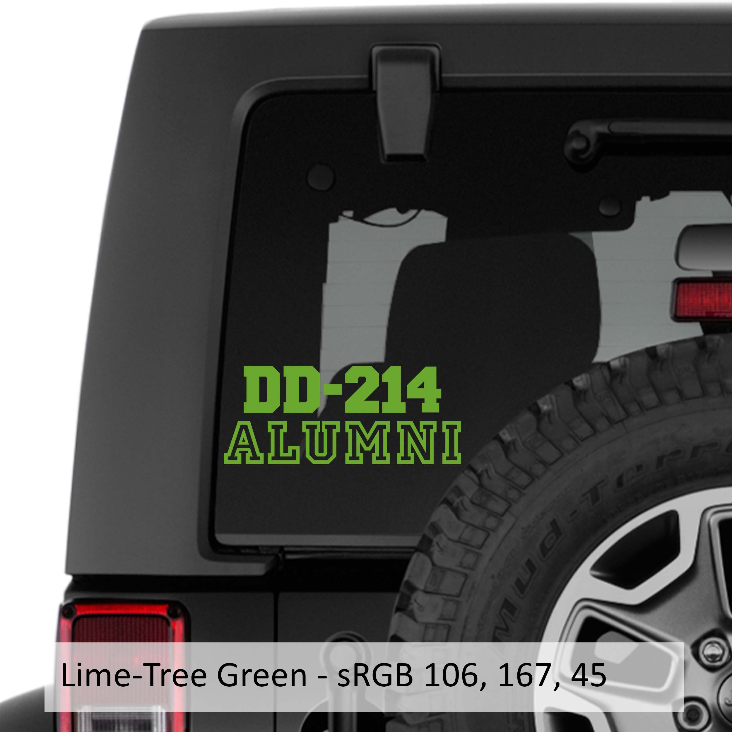 DD-214 Alumni Vinyl Transfer Decal