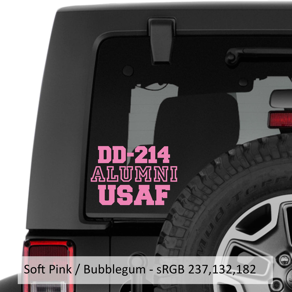DD-214 Alumni USAF Vinyl Transfer Decal