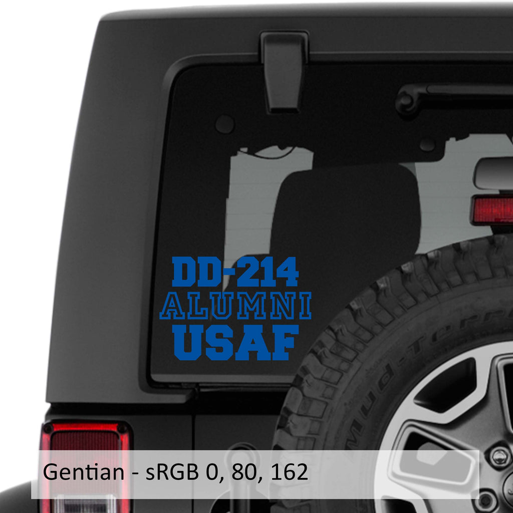 DD-214 Alumni USAF Vinyl Transfer Decal