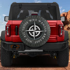 All-Terrain Wanderer spare tire cover alternate angle showing full graphic