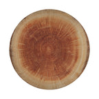 a close-up view of a cross-section of a tree trunk, revealing the intricate patterns and rings of the wood.