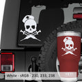 Death Nurse Skull Vinyl Decal Sticker