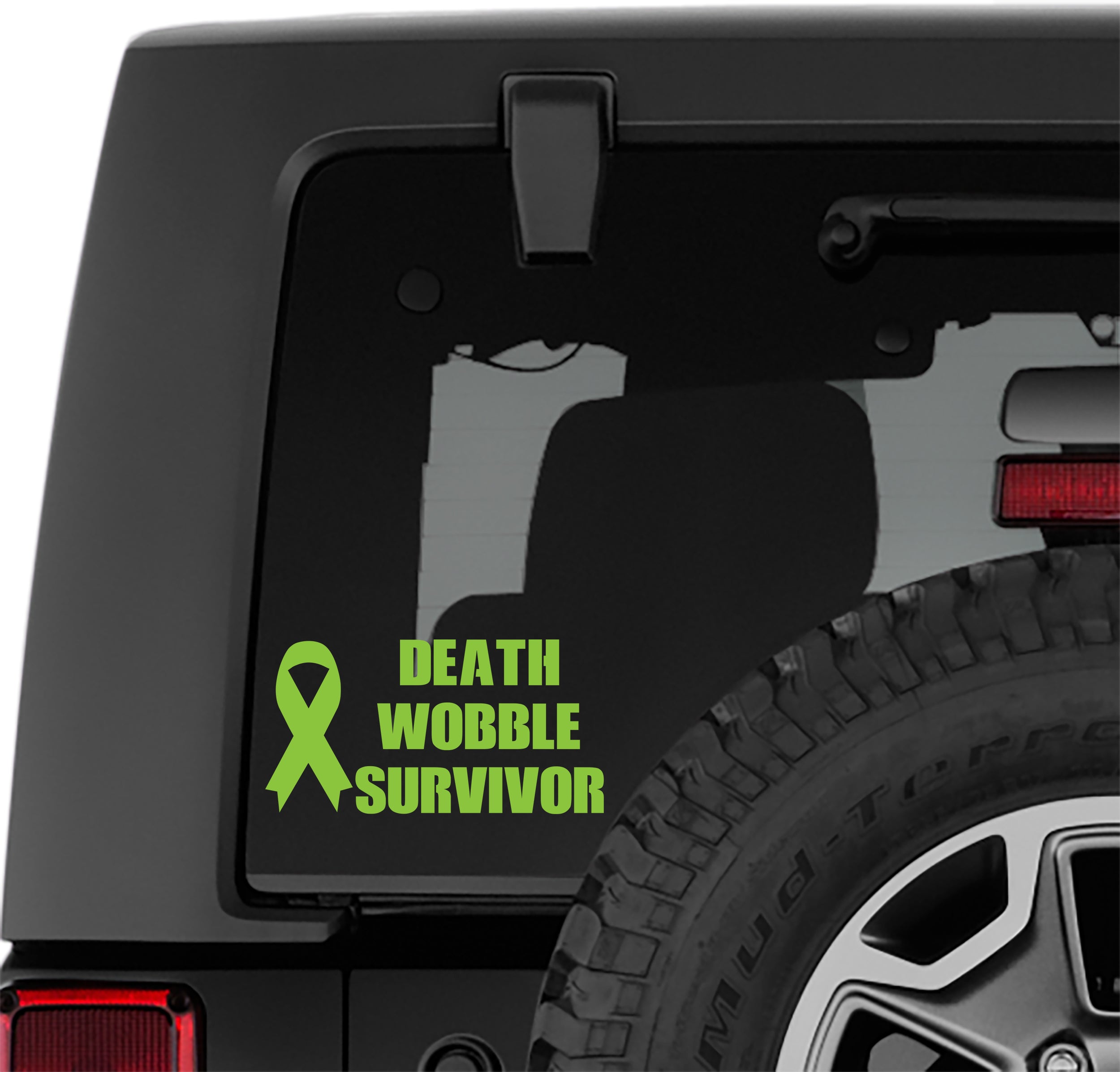 Jeep Wrangler Death Wobble Survivor Vinyl Decal