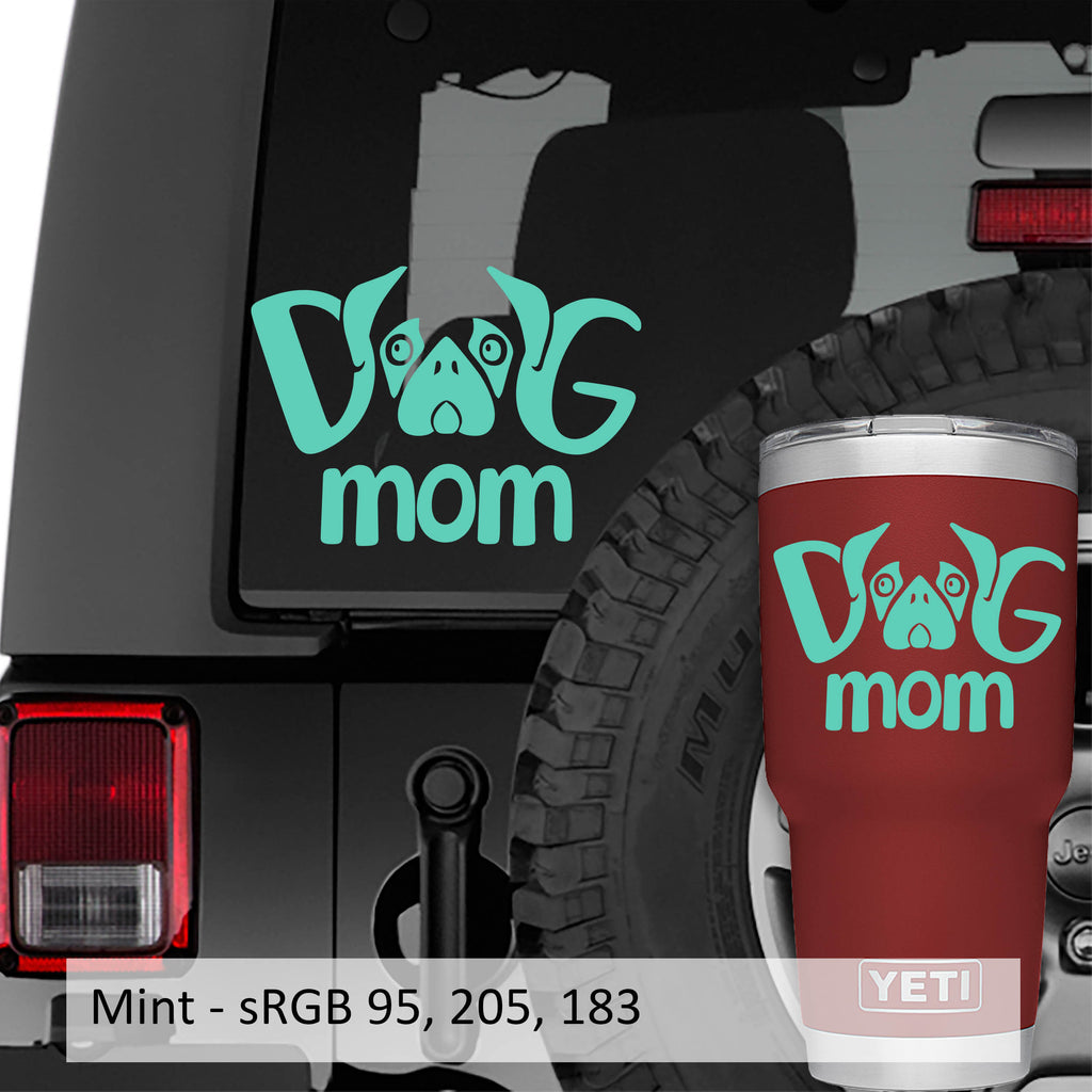 Dog Mom v2 Vinyl Decal Sticker