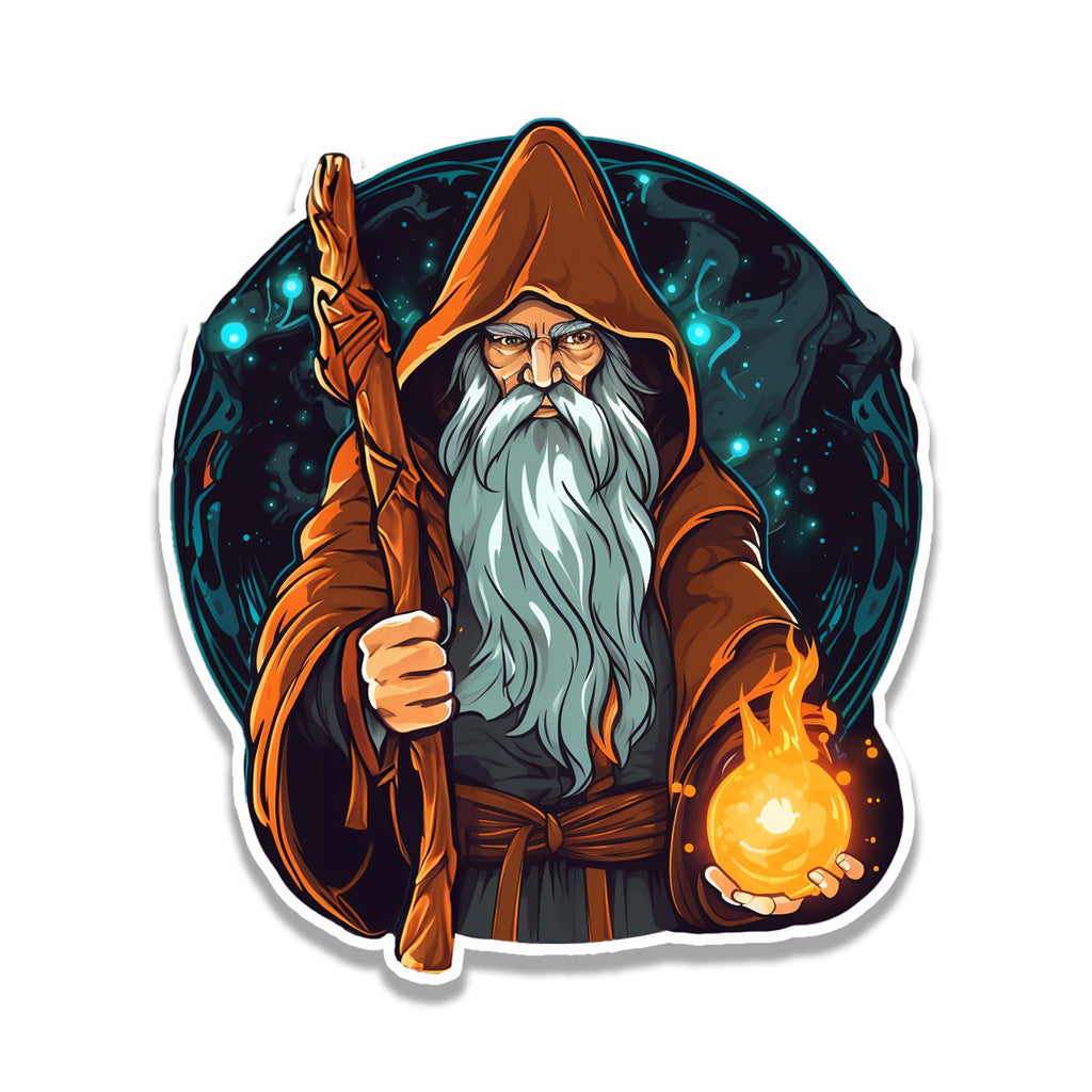 Elder Mage Spellcaster Vinyl Sticker